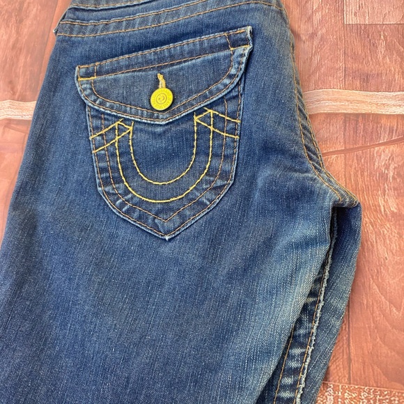 True Religion Women's Blue Denim Cotton Mid Rise Skinny Legs Jeans Pant Size 28. - Picture 4 of 7